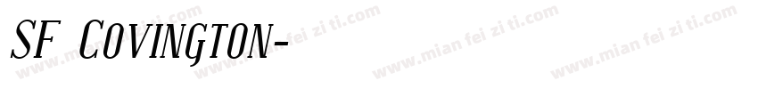 SF Covington字体转换